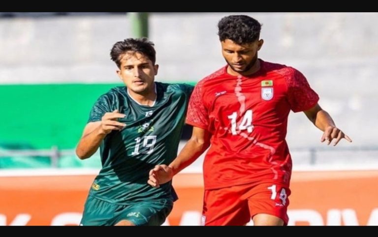 শ্রাবণের দৃঢ়তায় পাকিস্তানের সঙ্গে গোলশূন্য ড্র বাংলাদেশের